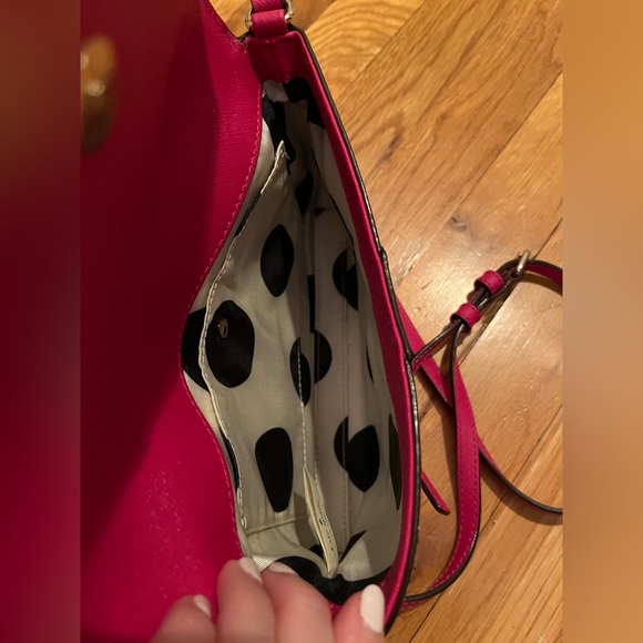 Hot pink Kate Spade Cedar Street Leather Envelope Crossbody - Picture 6 of 13